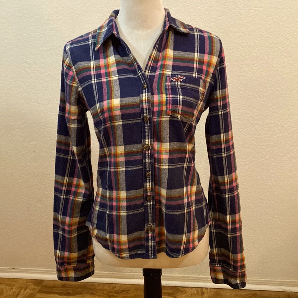 A flannel with multi colors from Hollister